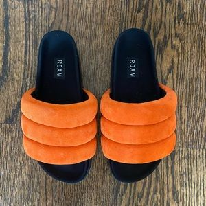 Roam brand new orange sandals